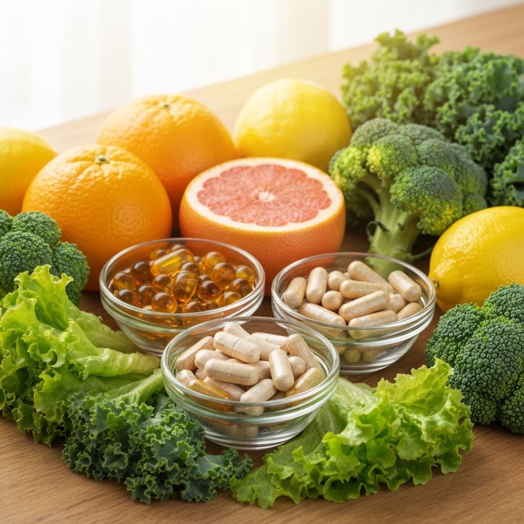 Natürliche Vitamine und Nahrungsergänzungsmittel